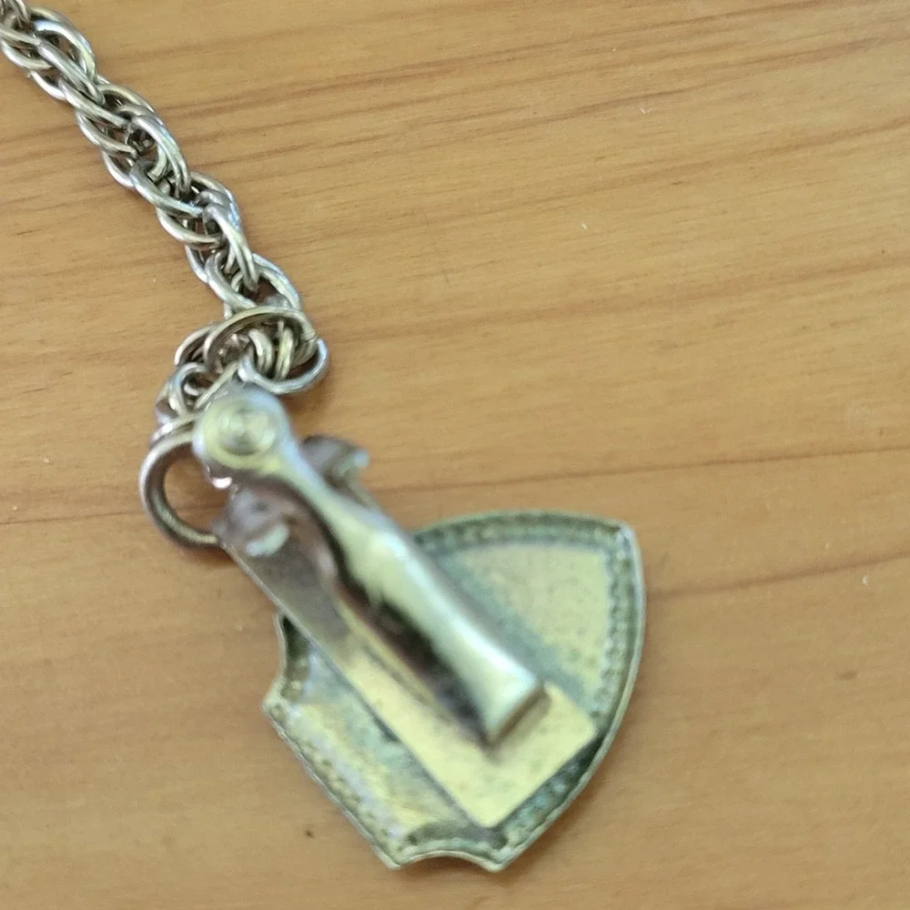 Vintage USAF Air Force Academy Shield Pin Chain Collar Tabs Sweetheart